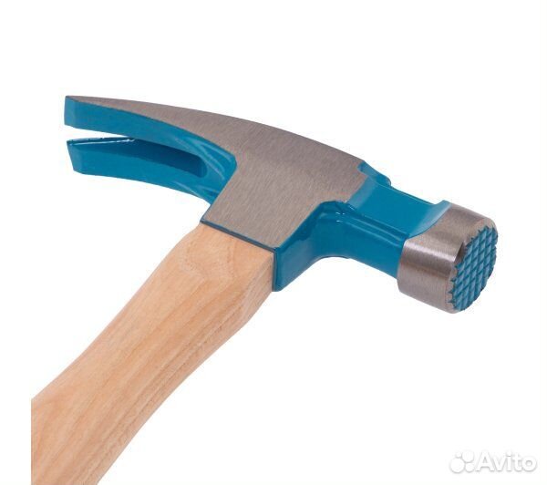 Молоток-гвоздодер, 380 г, угол 75, магнит, обрези