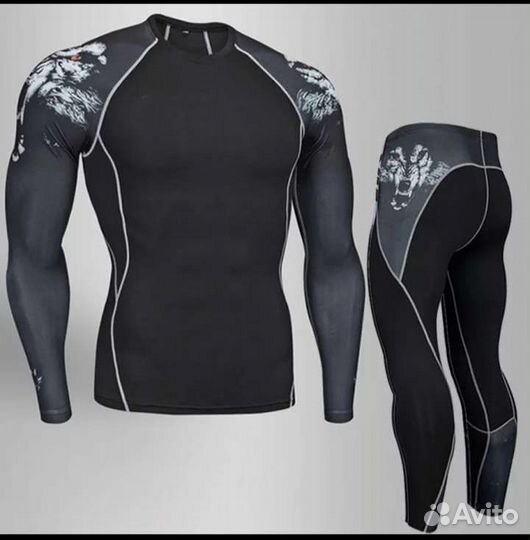 Компрессионный костюм(рашгард+лосины)