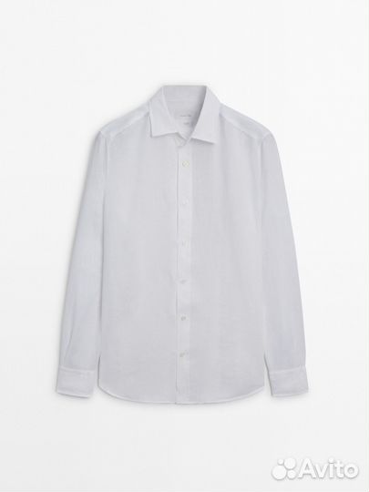 Льняная рубашка Massimo Dutti L