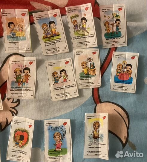 Вкладыши от жвачек