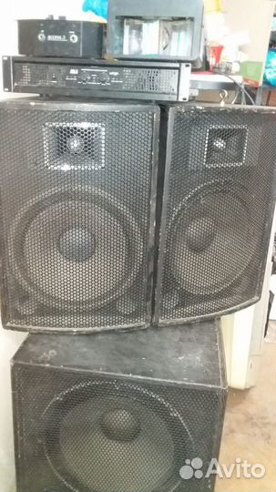 Колонки Саабвуфер Усилитель