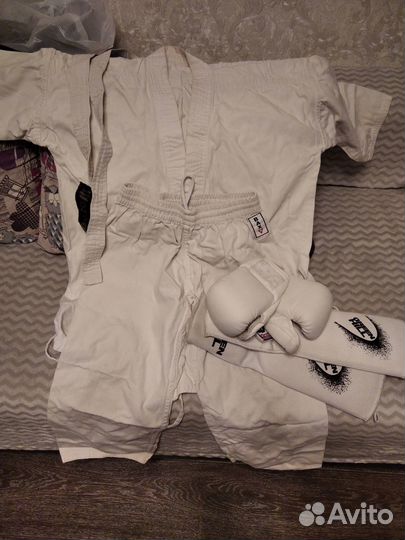 Дзюдо, каратэ комплект одежды+защита