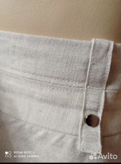 Брюки палаццо лен