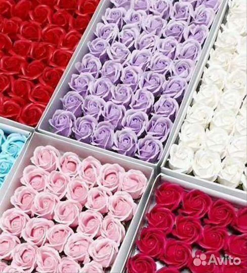 Мыльные розы 50 шт (оптом)
