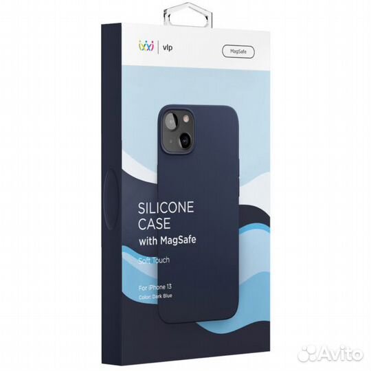 Чехол VLP Silicone MagSafe для iPhone 13 Dark Blue