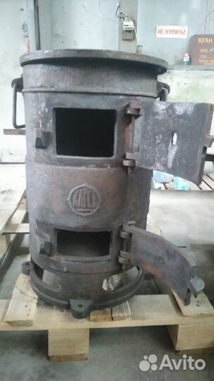 Печь буржуйка чугунная склад румо