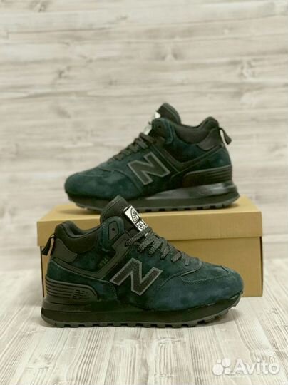 Кроссовки New Balance 574 Stone Island с мехом