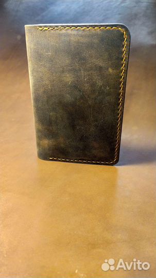Обложка на паспорт кожаная ручная работа