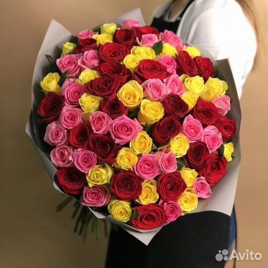 61 роза в Кемерово Цветы Букеты Розы