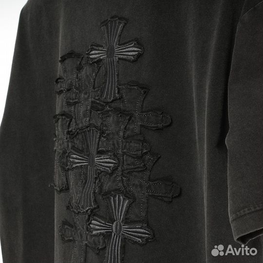 Футболка черная Chromе Hearts