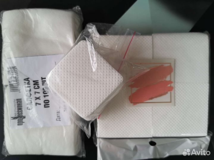 Материалы для маникюра, салфетки безворсовые