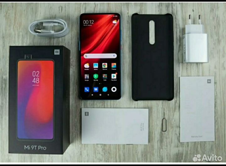 Mi 9 t pro, 6/128GB, Black +стека+чехлы