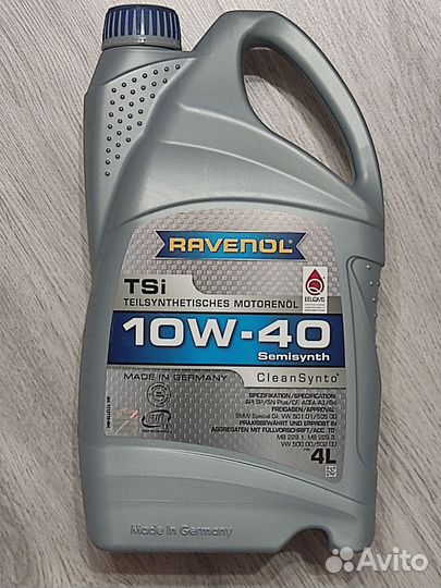 Масло моторное 10w40 ravenol