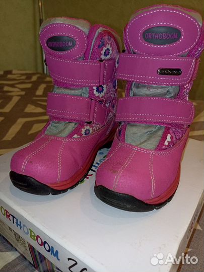 Ботинки сапоги зимние для девочки 29 розовый