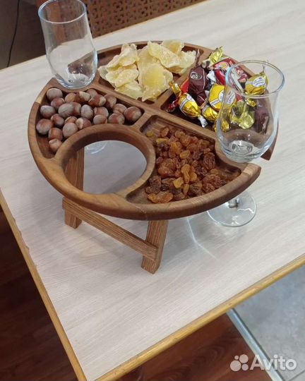 Менажница, винная тарелка дуб/ясень/ильм