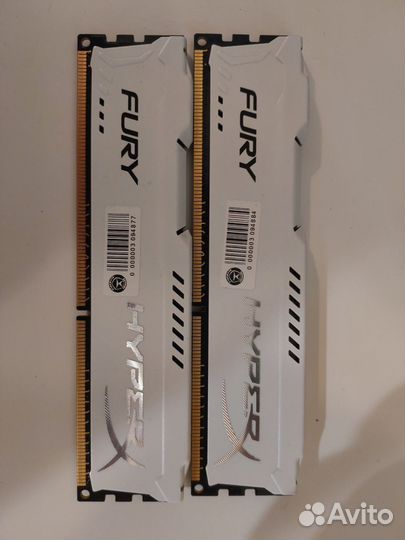 Dimm DDR3 4096MBx2 1600MHz Kingston HyperX fury