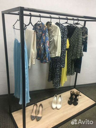 Рейл (вешалка) для одежды островная б/у