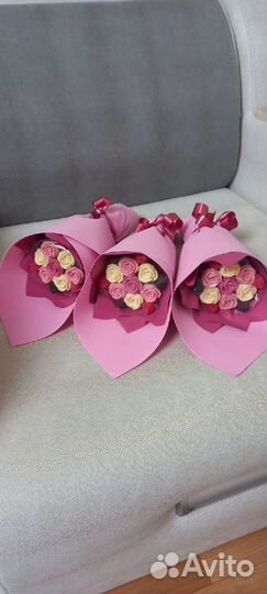 Букет роз из шоколада