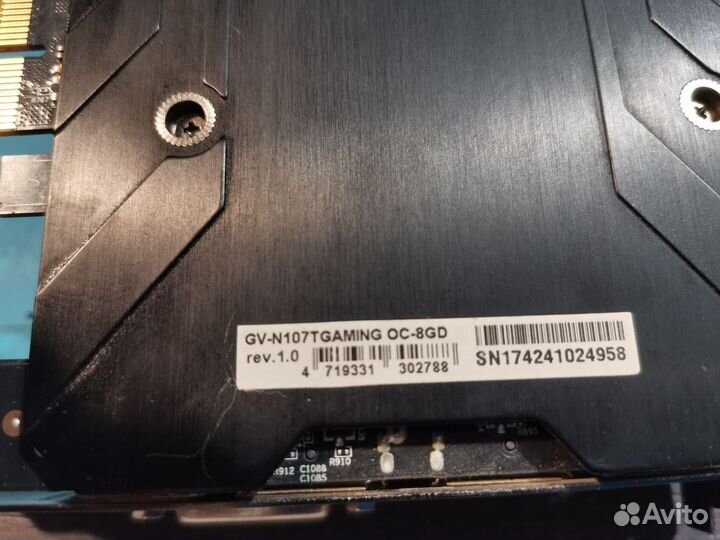 Видеокарта gtx 1070ti gigabyte gaming 8gb