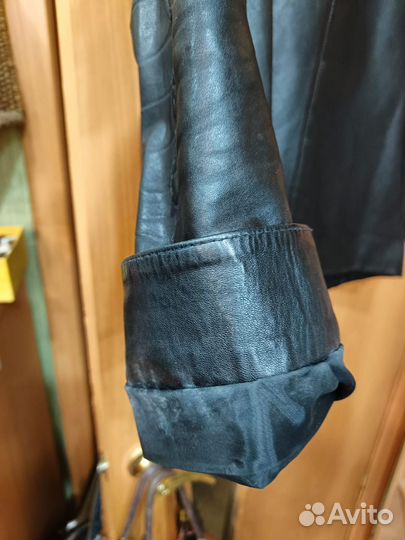 Кожаная куртка мужская 48 50 бу