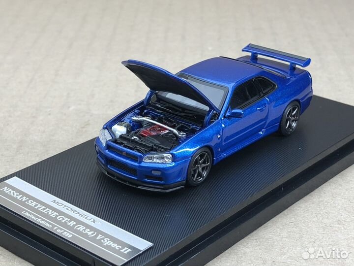 Nissan Skyline Gt-R R34 Motorhelix 1:64