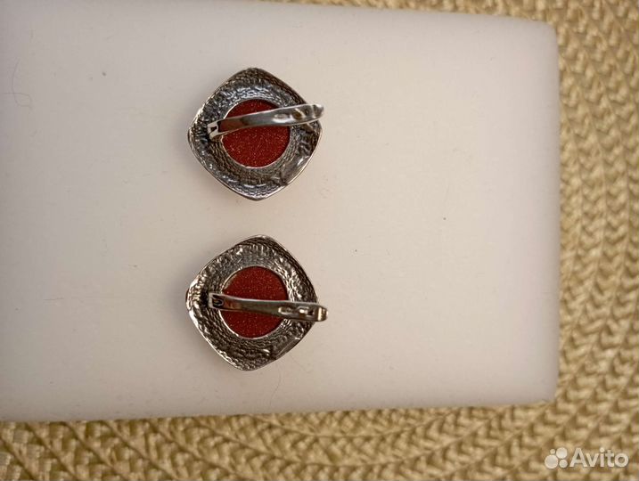 Серебряные серьги винтаж