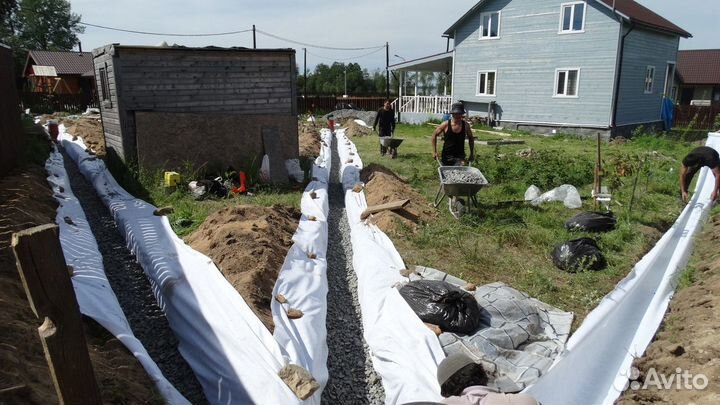 Дренаж участка, ливневая канализация