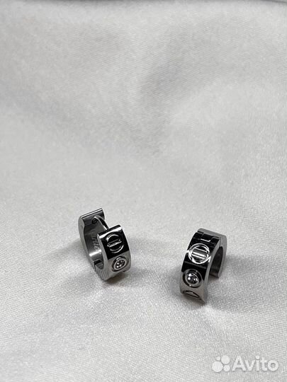 Серьги-колечки Cartier