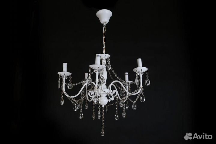 Люстра подвесная хрустальная