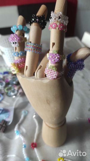 Кольцо из бисера