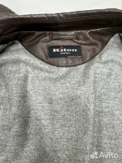 Кожаная куртка kiton оригинал