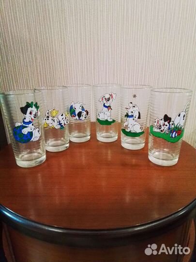 Стаканы стеклянные для сока с рисунком