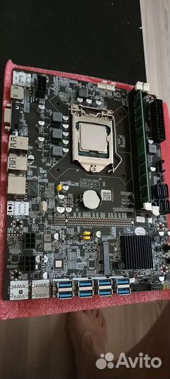 Тушка для майнинга b75usb на 8 карт