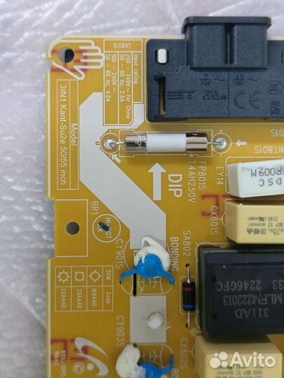 Запчасти телевизор Samsung ue55au7100u