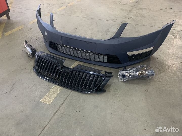 Бампер (обвес) skoda octavia a7 RS