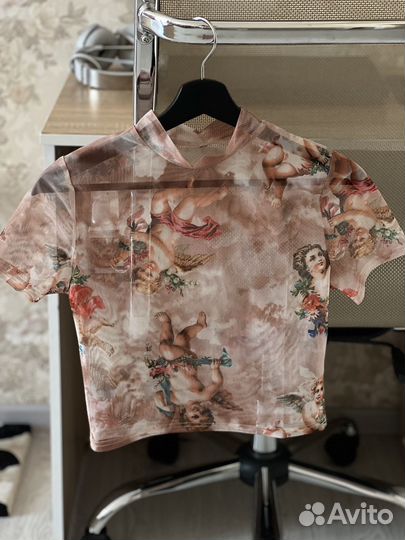 Кроп топ сетка