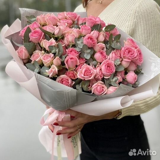 Кустовые розы букет купить