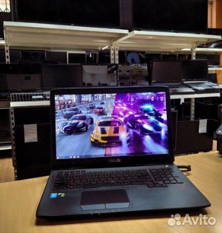 Игровой Asus ROG 17,3 75гц I7 4710HQ GTX 970 SSD
