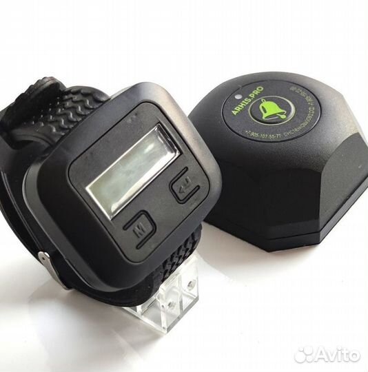 Кнопка вызова официанта Бургер и часы пейджер