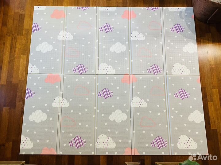 Детский коврик 180х200 складной для ползания