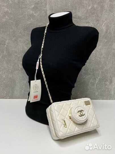 Сумка женская chanel camera bag кожаная люкс