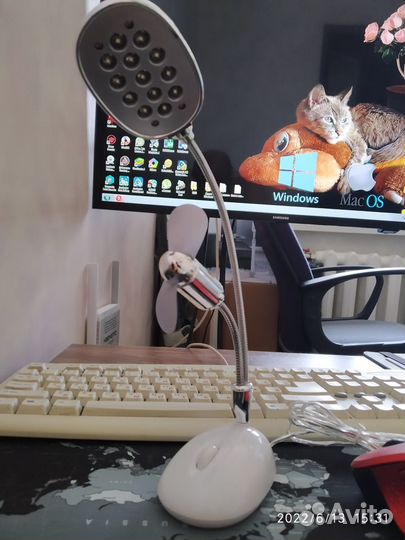 USB лампа с вентилятором