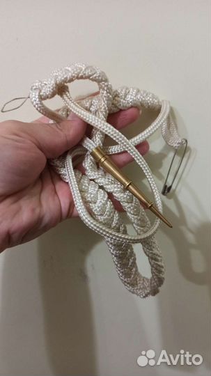 Аксельбант белый