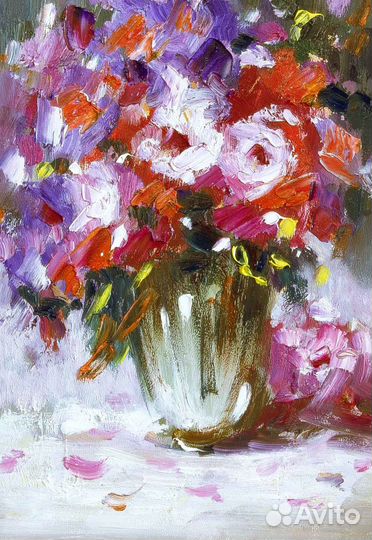 Картина маслом Букет цветов