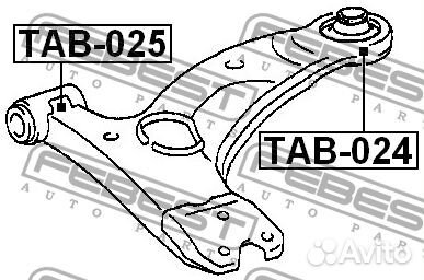 Сайлентблок рычага переднего передний toyota avensis (T250) 03-07, corolla (E120)