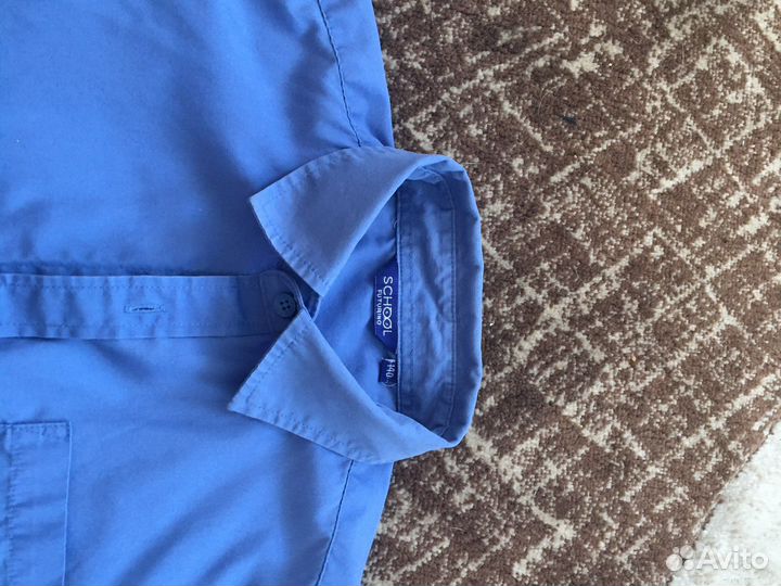 Рубашка школьная на мальчика 140