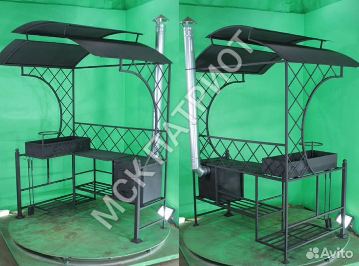 Мангал с крышей