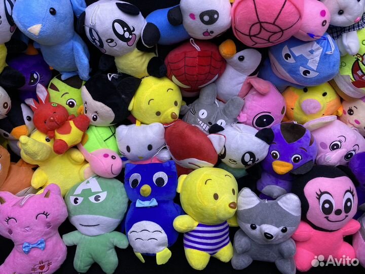 Мягкие игрушки - микс 100 шт