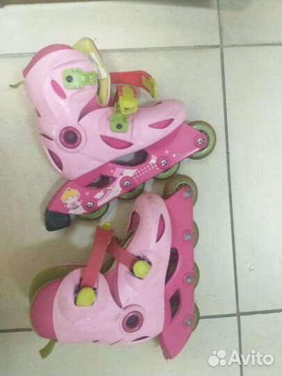 Роликовые коньки раздвижные 28-30 р и защита