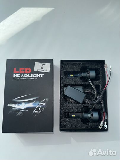 Лампы LED headlight H1, 6000K, 100W